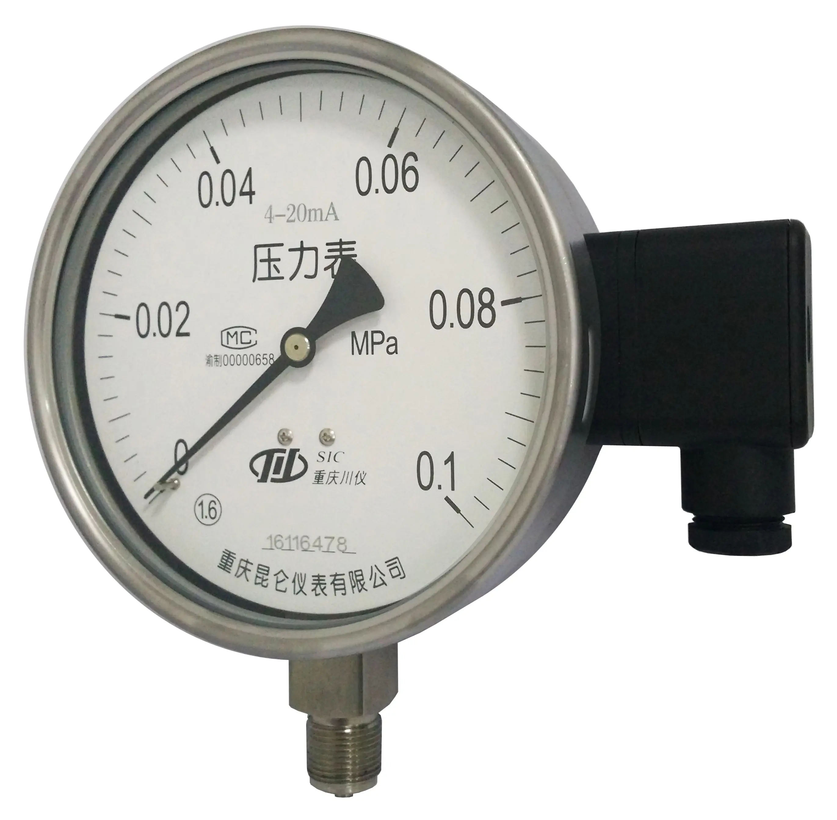 YTD Stainless Steel Transmissible Pressure Gauge